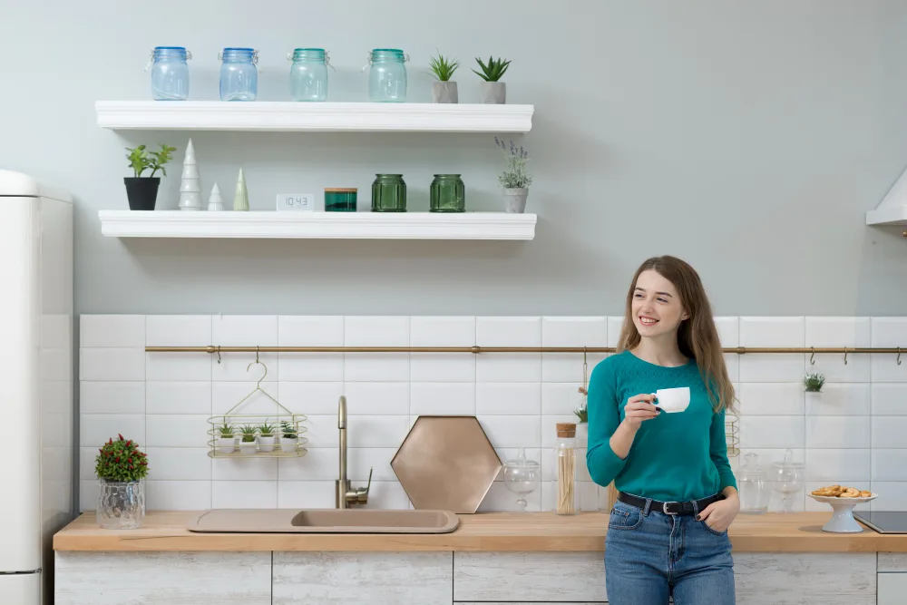 Stylish Ways to Make Your Open Kitchen Shelves Look Better